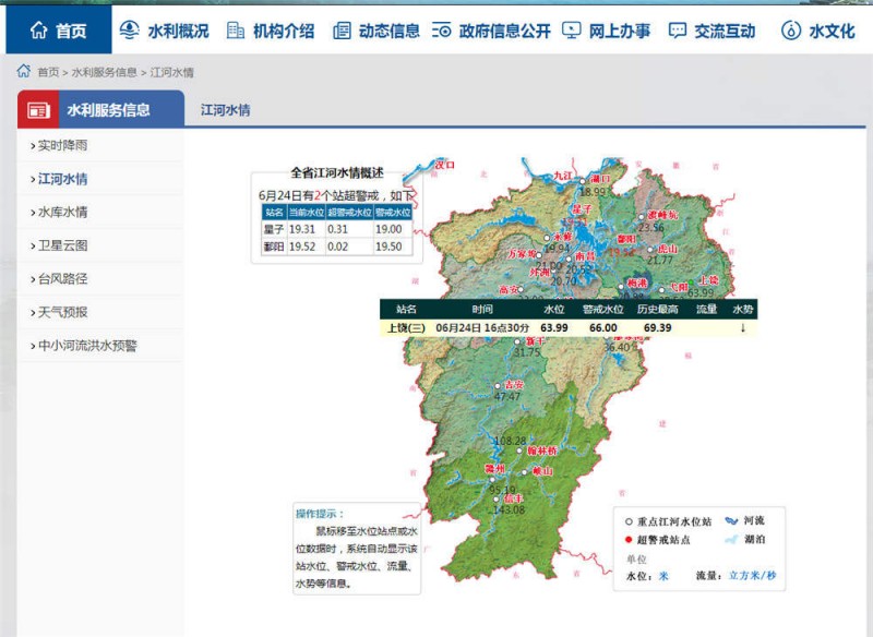 上饒水情2022.6.24