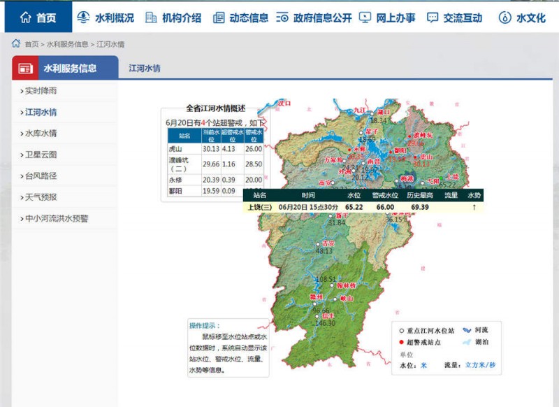 上饒水情2022.6.20